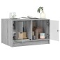 vidaXL Mesa de centro con puertas de vidrio gris Sonoma 68x50x42 cm vidaXL Mesa de centro con puertas de vidrio gris Sonoma 68x50x42 cm
