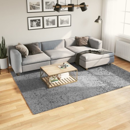vidaXL Alfombra peluda de pelo largo moderna PAMPLONA gris 200x280 cm