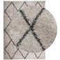 vidaXL Alfombra de pelo largo moderna beige y antracita 200x280 cm vidaXL Alfombra de pelo largo moderna beige y antracita 200x280 cm