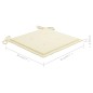 vidaXL Sillas de jardín apilables 6 uds madera de teca con cojines vidaXL Sillas de jardín apilables 6 uds madera de teca con cojines