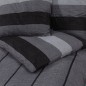 vidaXL Juego de funda nórdica algodón gris oscuro 200x200 cm vidaXL Juego de funda nórdica algodón gris oscuro 200x200 cm