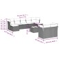 vidaXL Set de sofás de jardín 10 pzas cojines ratán sintético negro vidaXL Set de sofás de jardín 10 pzas cojines ratán sintético negro
