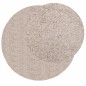 vidaXL Alfombra peluda de pelo largo moderna PAMPLONA beige Ø 80 cm vidaXL Alfombra peluda de pelo largo moderna PAMPLONA beige Ø 80 cm