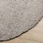 vidaXL Alfombra peluda de pelo largo moderna PAMPLONA beige Ø 80 cm vidaXL Alfombra peluda de pelo largo moderna PAMPLONA beige Ø 80 cm