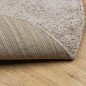 vidaXL Alfombra peluda de pelo largo moderna PAMPLONA beige Ø 80 cm vidaXL Alfombra peluda de pelo largo moderna PAMPLONA beige Ø 80 cm
