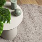 vidaXL Alfombra peluda de pelo largo moderna PAMPLONA beige Ø 80 cm vidaXL Alfombra peluda de pelo largo moderna PAMPLONA beige Ø 80 cm