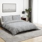 vidaXL Juego de funda nórdica algodón gris 200x200 cm vidaXL Juego de funda nórdica algodón gris 200x200 cm