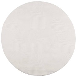 vidaXL Alfombra de pelo corto look escandinavo IZA crema Ø 160 cm