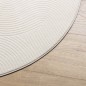 vidaXL Alfombra de pelo corto look escandinavo IZA crema Ø 160 cm vidaXL Alfombra de pelo corto look escandinavo IZA crema Ø 160 cm