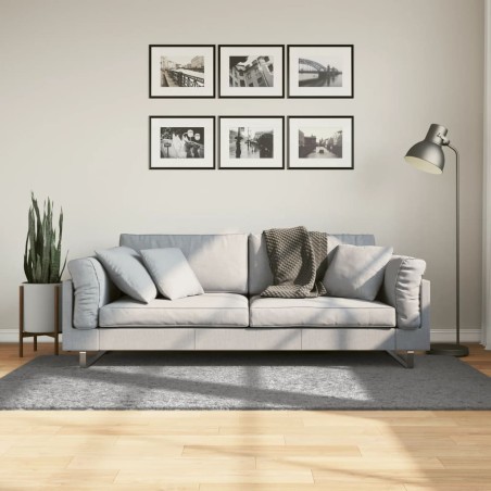 vidaXL Alfombra peluda de pelo largo moderna PAMPLONA gris 100x200 cm