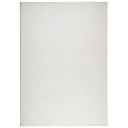 vidaXL Alfombra de pelo corto look escandinavo IZA crema 140x200 cm