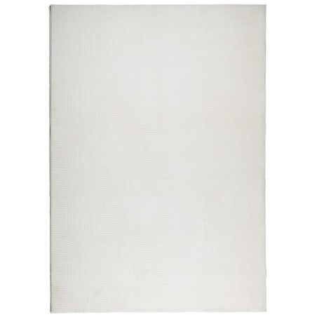 vidaXL Alfombra de pelo corto look escandinavo IZA crema 140x200 cm