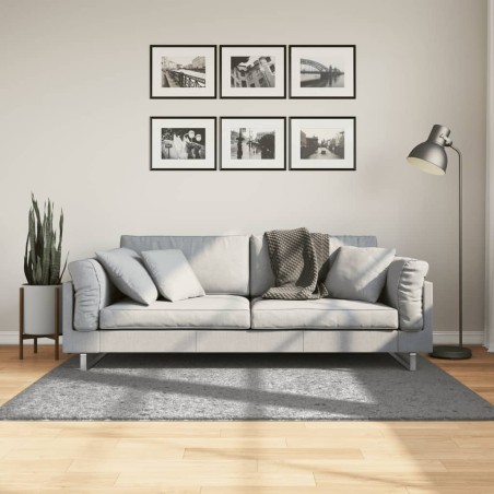 vidaXL Alfombra peluda de pelo largo moderna PAMPLONA gris 120x170 cm