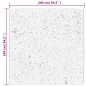 vidaXL Alfombra de pelo largo moderna crema y negro 240x240 cm vidaXL Alfombra de pelo largo moderna crema y negro 240x240 cm