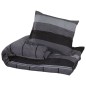 vidaXL Juego de funda nórdica algodón gris oscuro 225x220 cm vidaXL Juego de funda nórdica algodón gris oscuro 225x220 cm