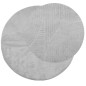 vidaXL Alfombra de pelo corto look escandinavo IZA gris Ø 80 cm vidaXL Alfombra de pelo corto look escandinavo IZA gris Ø 80 cm