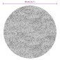 vidaXL Alfombra de pelo corto look escandinavo IZA gris Ø 80 cm vidaXL Alfombra de pelo corto look escandinavo IZA gris Ø 80 cm