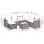 vidaXL Set de sofás de jardín 8 pzas y cojines ratán sintético gris vidaXL Set de sofás de jardín 8 pzas y cojines ratán sintético gris