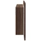 vidaXL Armario espejo de baño LED acrílico marrón roble 80x12x45 cm vidaXL Armario espejo de baño LED acrílico marrón roble 80x12x45 cm