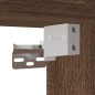 vidaXL Armario espejo de baño LED acrílico marrón roble 80x12x45 cm vidaXL Armario espejo de baño LED acrílico marrón roble 80x12x45 cm
