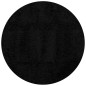 vidaXL Alfombra peluda de pelo largo moderna PAMPLONA negro Ø 120 cm vidaXL Alfombra peluda de pelo largo moderna PAMPLONA negro Ø 120 cm