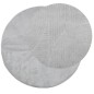 vidaXL Alfombra de pelo corto look escandinavo IZA gris Ø 160 cm vidaXL Alfombra de pelo corto look escandinavo IZA gris Ø 160 cm