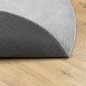vidaXL Alfombra de pelo corto look escandinavo IZA gris Ø 160 cm vidaXL Alfombra de pelo corto look escandinavo IZA gris Ø 160 cm
