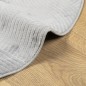 vidaXL Alfombra de pelo corto look escandinavo IZA gris Ø 160 cm vidaXL Alfombra de pelo corto look escandinavo IZA gris Ø 160 cm