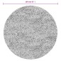 vidaXL Alfombra de pelo corto look escandinavo IZA gris Ø 160 cm vidaXL Alfombra de pelo corto look escandinavo IZA gris Ø 160 cm