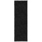 vidaXL Alfombra peluda de pelo largo moderna PAMPLONA negra 80x250 cm