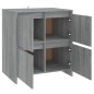 vidaXL Aparador de madera contrachapada gris Sonoma 70x41x75 cm vidaXL Aparador de madera contrachapada gris Sonoma 70x41x75 cm