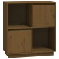 vidaXL Aparador de madera maciza de pino marrón miel 74x35x80 cm