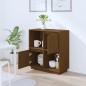 vidaXL Aparador de madera maciza de pino marrón miel 74x35x80 cm