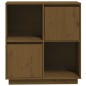 vidaXL Aparador de madera maciza de pino marrón miel 74x35x80 cm