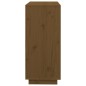vidaXL Aparador de madera maciza de pino marrón miel 74x35x80 cm