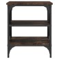 vidaXL Mesas auxiliares 2 uds madera color roble ahumado 40x42x50 cm