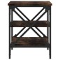 vidaXL Mesas auxiliares 2 uds madera color roble ahumado 40x42x50 cm
