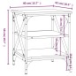 vidaXL Mesas auxiliares 2 uds madera color roble ahumado 40x42x50 cm