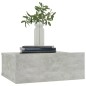 vidaXL Mesitas de noche flotantes 2 ud madera ingeniería gris hormigón vidaXL Mesitas de noche flotantes 2 ud madera ingeniería gris hormigón