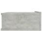 vidaXL Mesitas de noche flotantes 2 ud madera ingeniería gris hormigón vidaXL Mesitas de noche flotantes 2 ud madera ingeniería gris hormigón