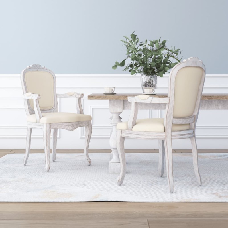 vidaXL Sillas de comedor 2 unidades lino beige 62x59,5x100,5 cm vidaXL Sillas de comedor 2 unidades lino beige 62x59,5x100,5 cm