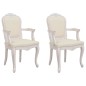 vidaXL Sillas de comedor 2 unidades lino beige 62x59,5x100,5 cm vidaXL Sillas de comedor 2 unidades lino beige 62x59,5x100,5 cm