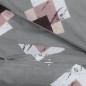 vidaXL Juego de funda nórdica algodón gris 200x200 cm