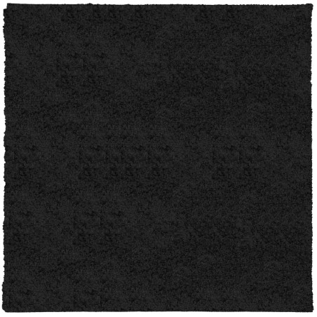 vidaXL Alfombra peluda de pelo largo moderna PAMPLONA negra 200x200 cm