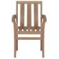 vidaXL Sillas apilables de jardín 4 unidades madera maciza de teca vidaXL Sillas apilables de jardín 4 unidades madera maciza de teca