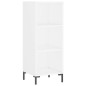 vidaXL Aparador alto madera contrachapada blanco 34,5x32,5x180 cm vidaXL Aparador alto madera contrachapada blanco 34,5x32,5x180 cm
