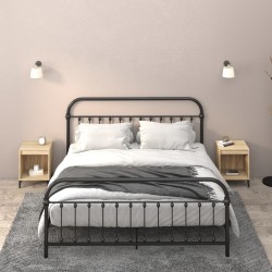 vidaXL Mesitas de noche 2 unidades roble Sonoma 40x35x50 cm
