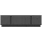 vidaXL Mueble de TV madera maciza de pino gris 140x40x40 cm