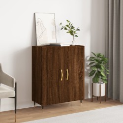 vidaXL Aparador de madera de ingeniería marrón roble 69,5x34x90 cm