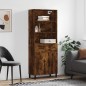 vidaXL Aparador alto madera contrachapada roble ahumado 69,5x34x180 cm vidaXL Aparador alto madera contrachapada roble ahumado 69,5x34x180 cm